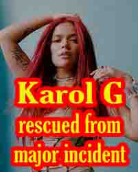 Karol G Makes Emergency Landing